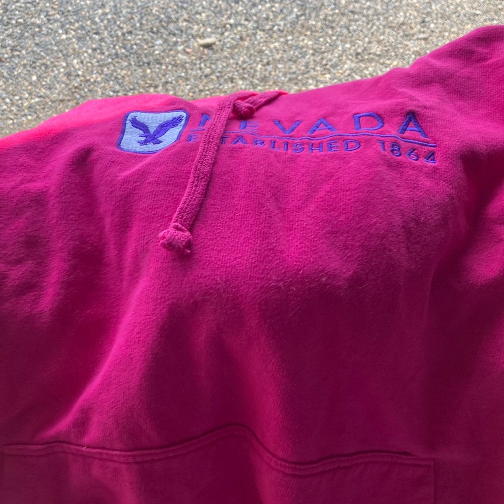 Dark pink with white and dark purple size XL
